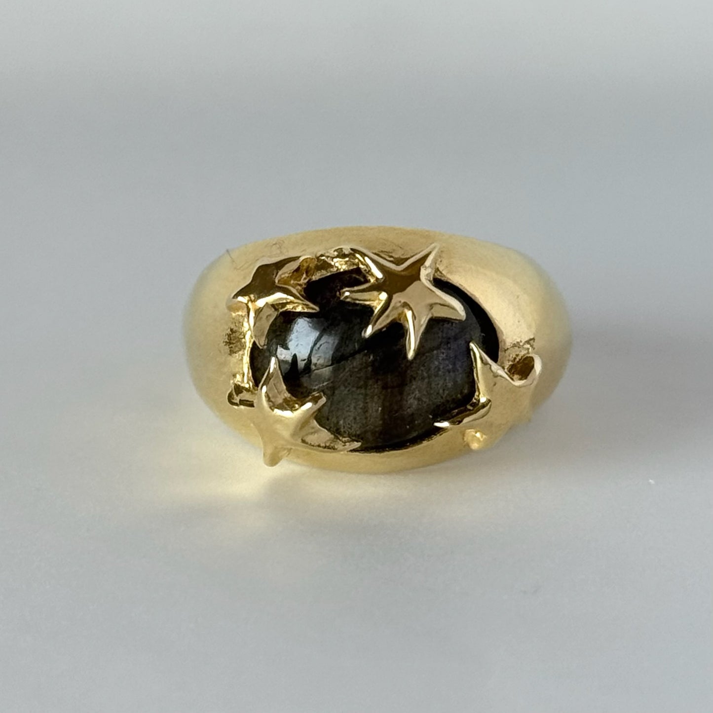 [ blue labradorite ] twinkle ring gold