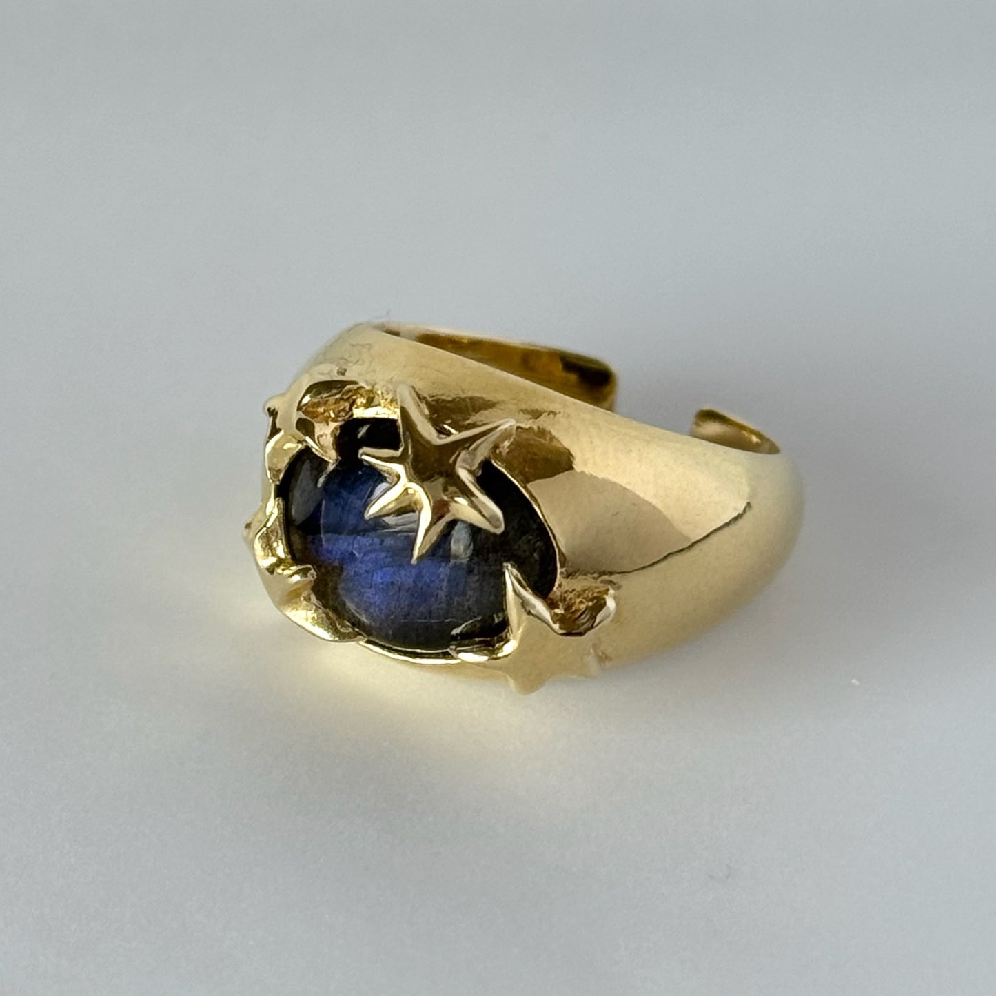 [ blue labradorite ] twinkle ring gold