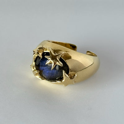 [ blue labradorite ] twinkle ring gold
