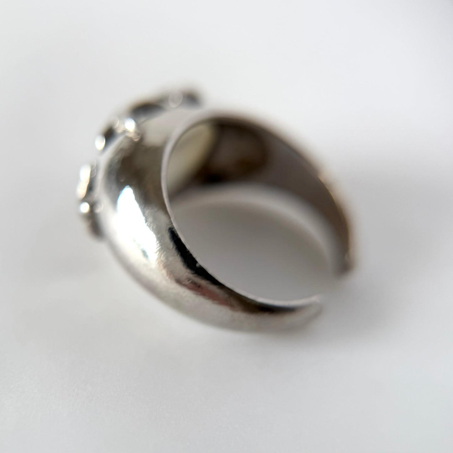 [ mother of pearl doublet ] twinkle ring silver