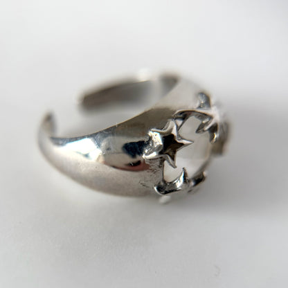 [ mother of pearl doublet ] twinkle ring silver