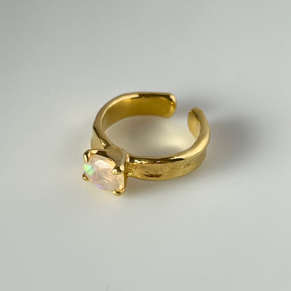 [ opal ] um gold ring [ free size ]