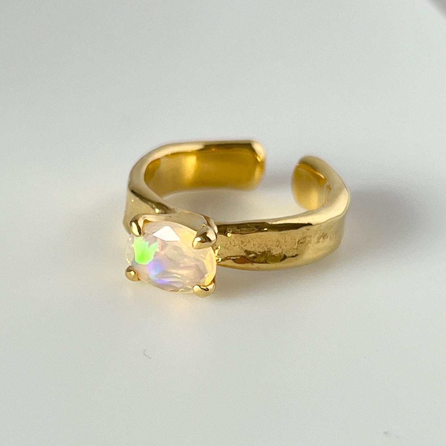 [ opal ] um gold ring [ free size ]