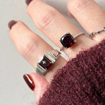 [ mozambique garnet ] telescope silver