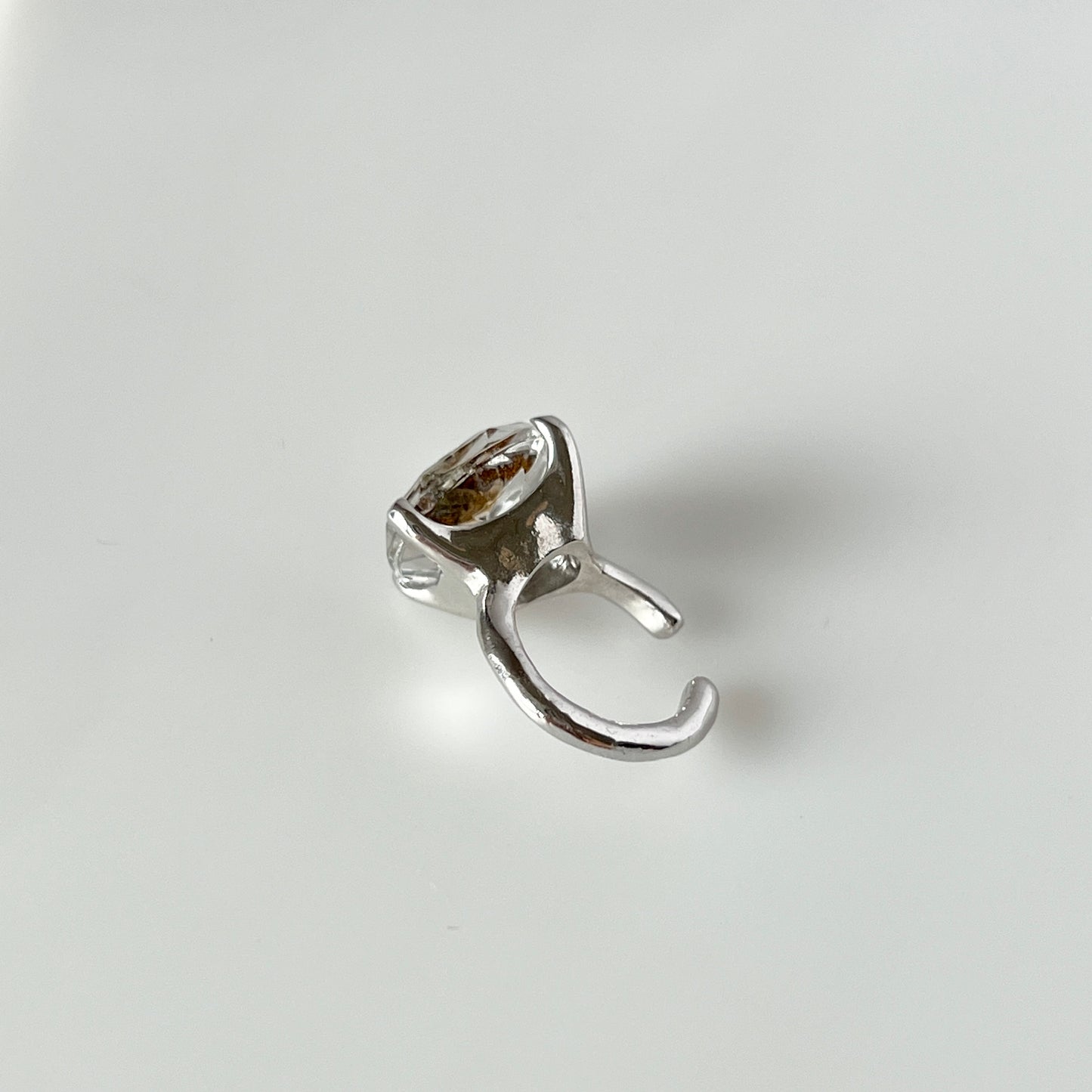 [ glow ] GEM ear cuff silver [ free size ]