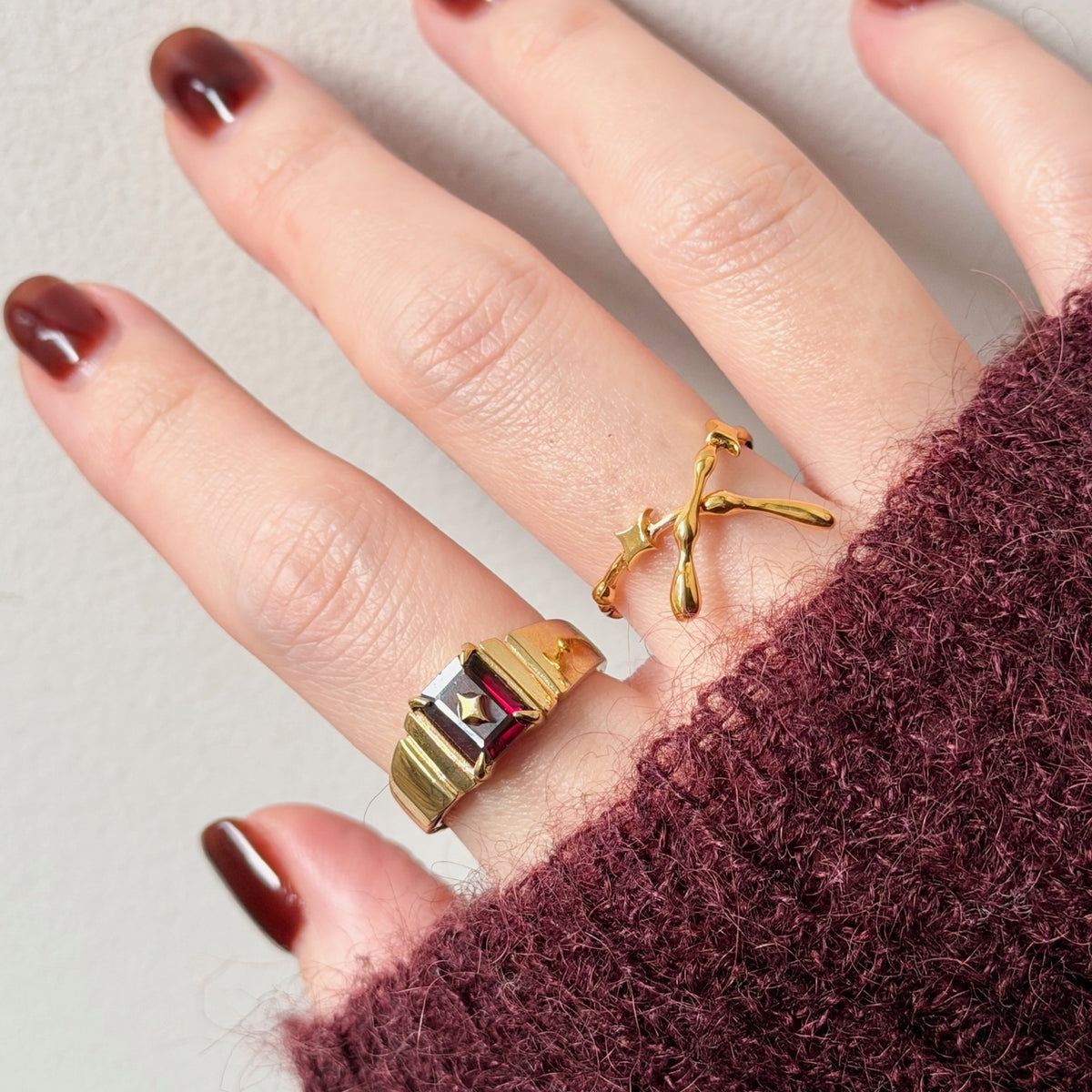 [ mozambique garnet ] telescope gold
