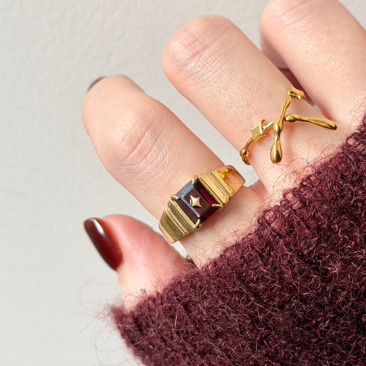 [ mozambique garnet ] telescope gold