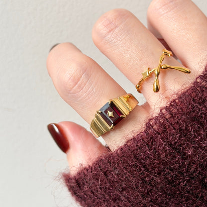 [ mozambique garnet ] telescope gold