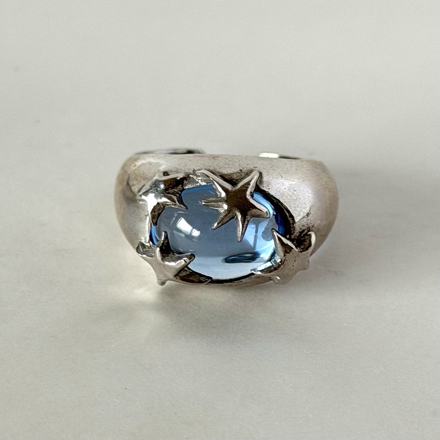 [ aqua ] twinkle ring silver