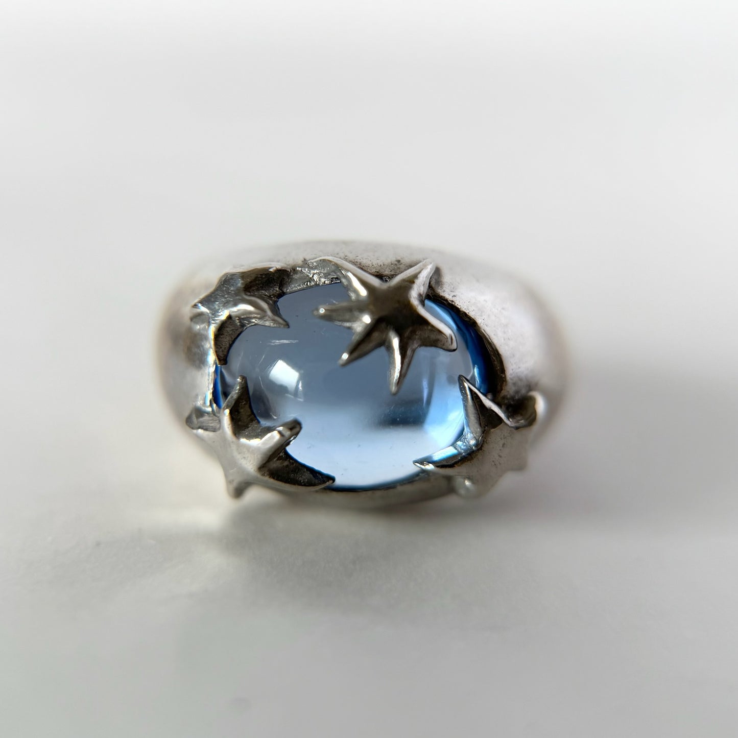 [ aqua ] twinkle ring silver