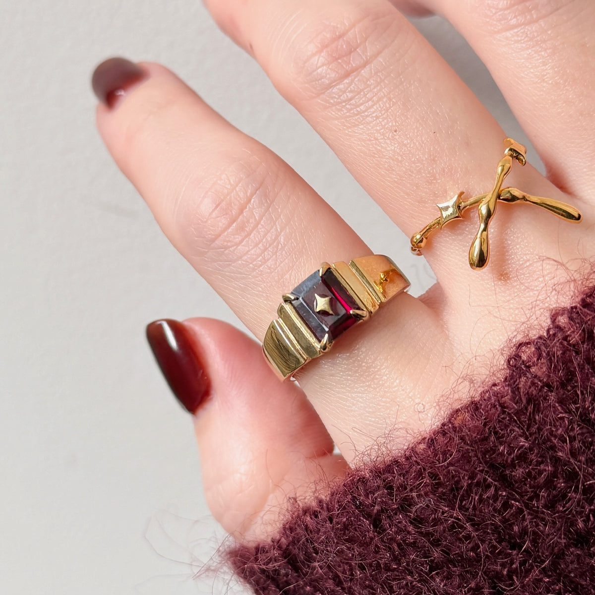 [ mozambique garnet ] telescope gold