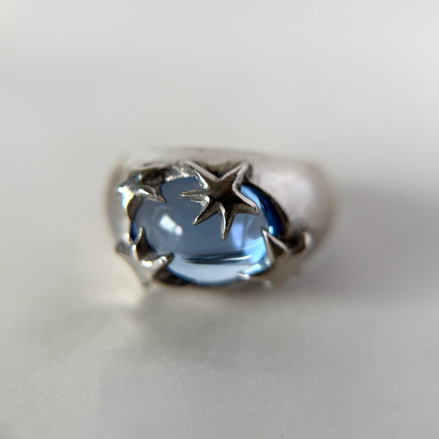 [ aqua ] twinkle ring silver