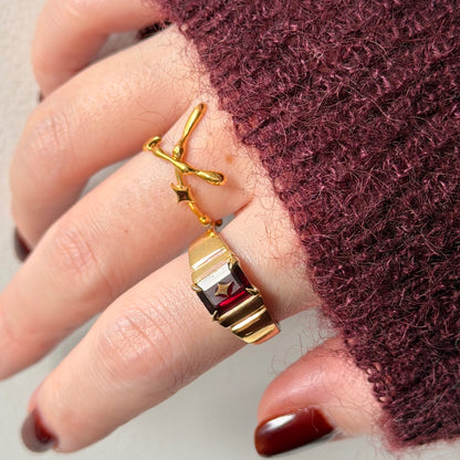 [ mozambique garnet ] telescope gold