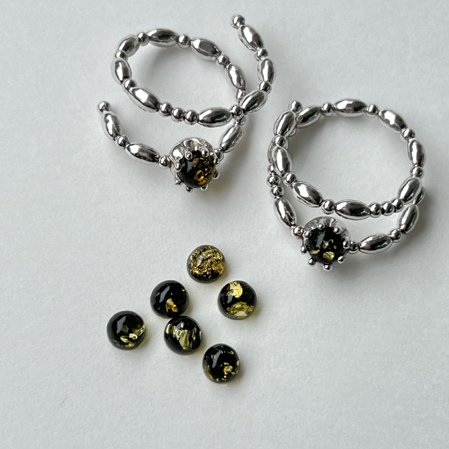 [ black amber ] sirius silver