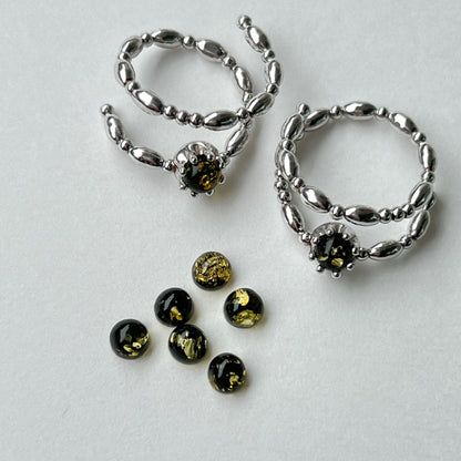 [ black amber ] sirius silver