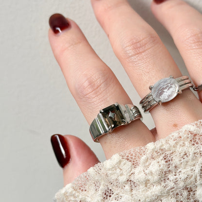 [ smoky quartz ] telescope silver