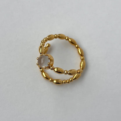 [ royal blue moon stone ] sirius gold