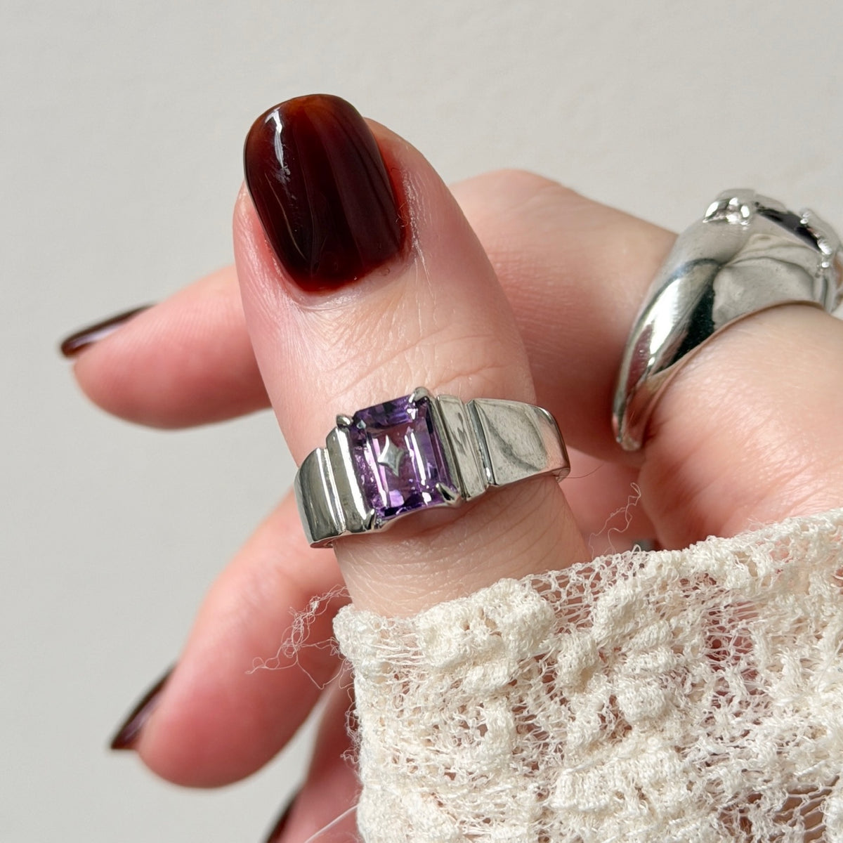 [ amethyst ] telescope silver