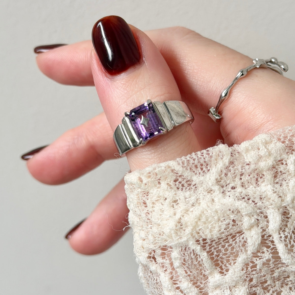 [ amethyst ] telescope silver