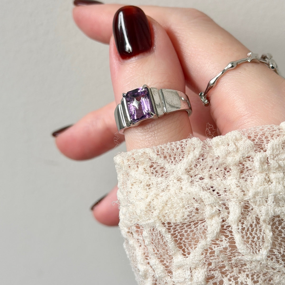[ amethyst ] telescope silver
