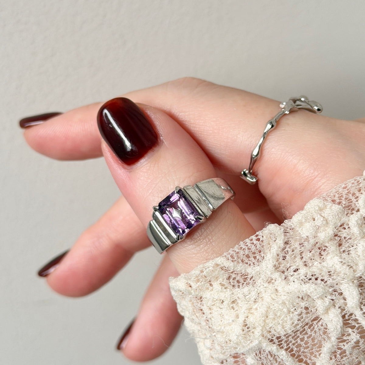 [ amethyst ] telescope silver
