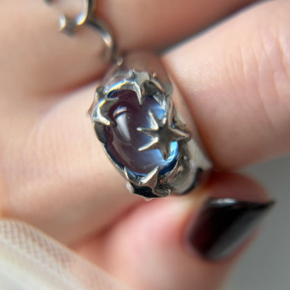 [ aqua ] twinkle ring silver
