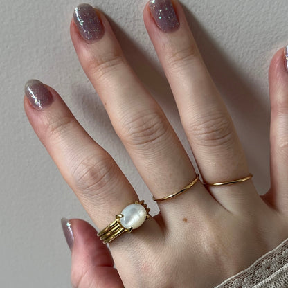 [ white shell ] trois gold