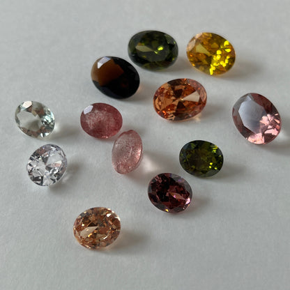[ pink epidote  ] reine -pinky gold