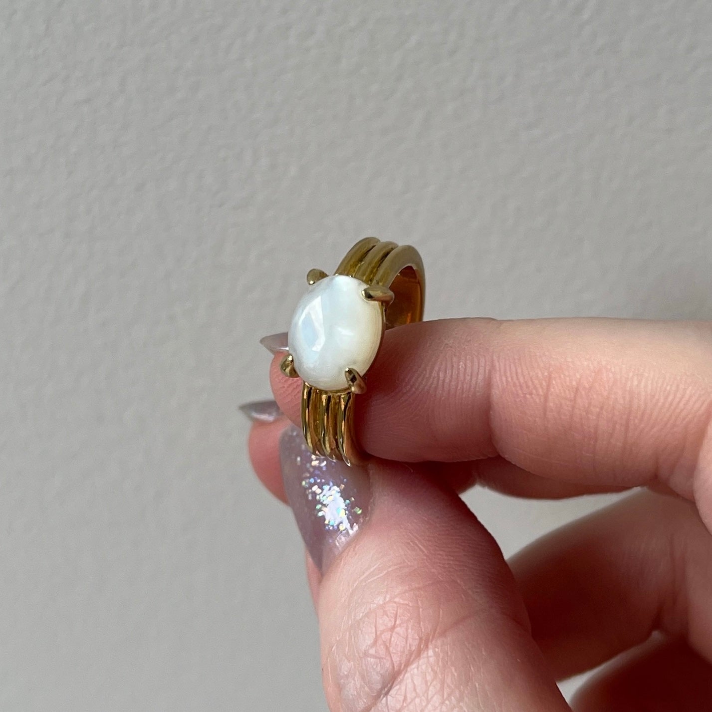 [ white shell ] trois gold