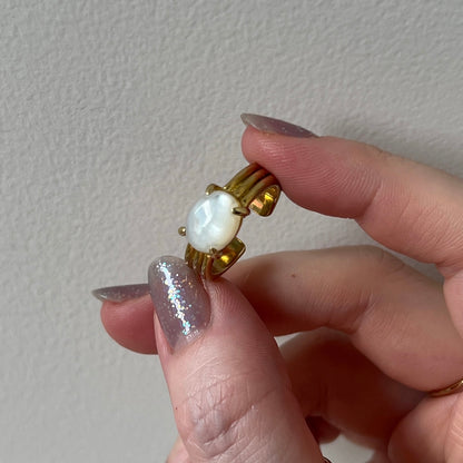 [ white shell ] trois gold
