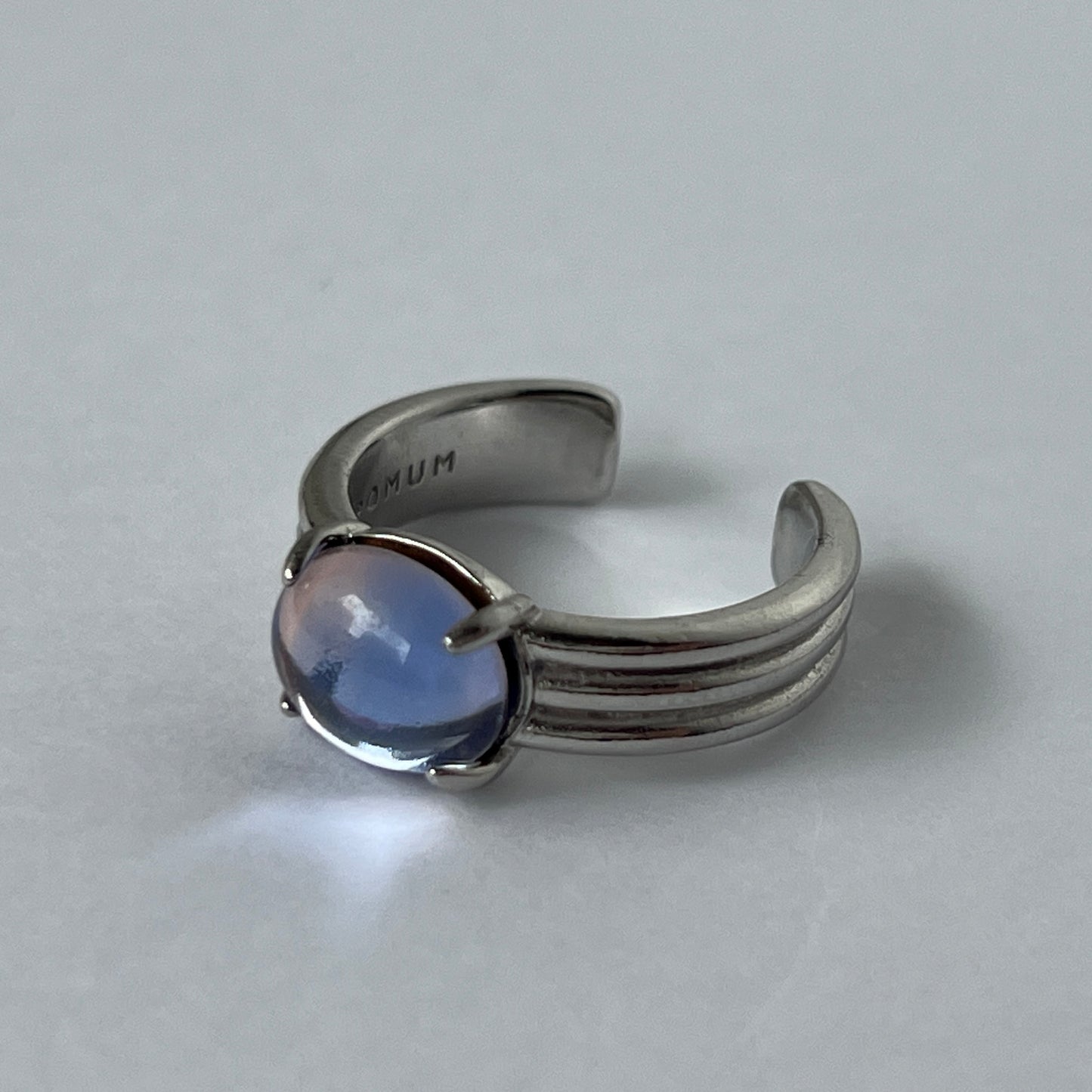 [ pink × blue glass stone ] trois silver