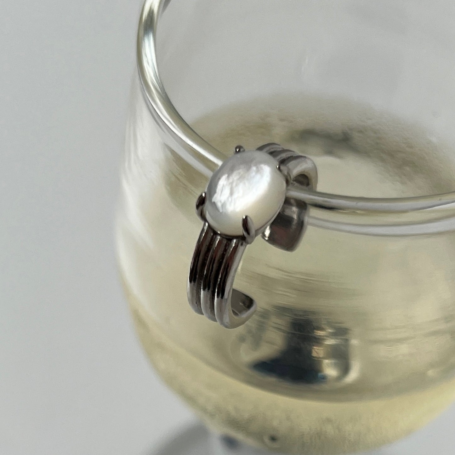 [ white shell ] trois silver