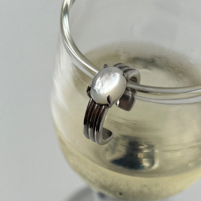 [ white shell ] trois silver