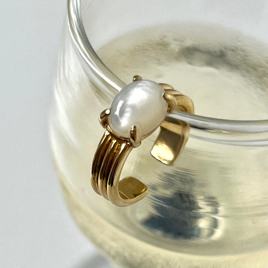 [ white shell ] trois gold