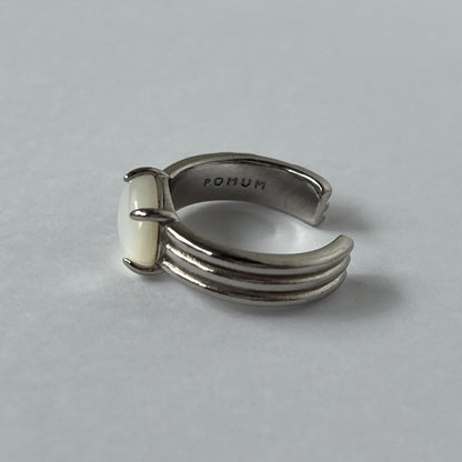 [ white shell ] trois silver
