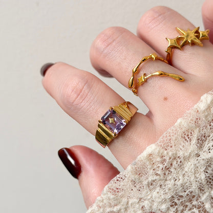 [ amethyst ] telescope gold
