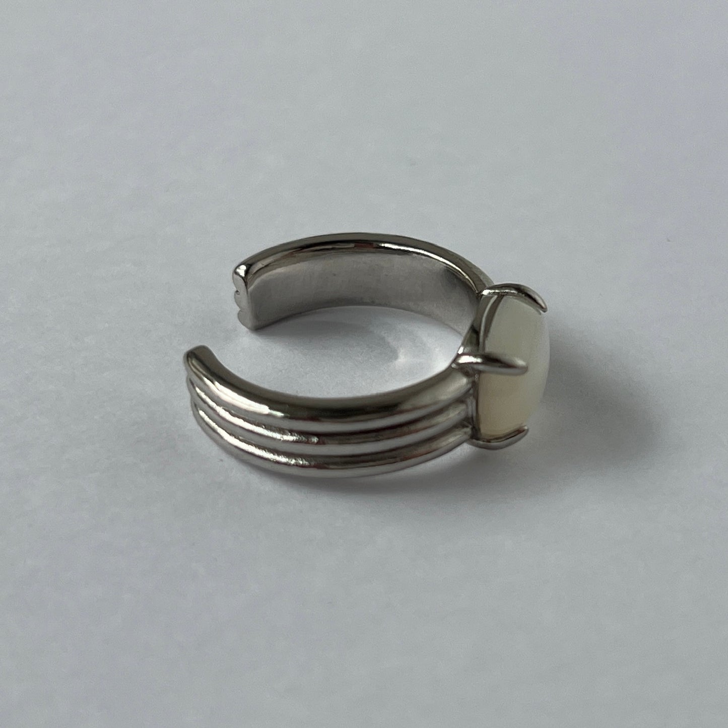 [ white shell ] trois silver