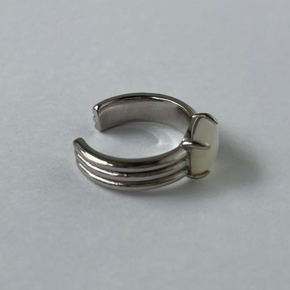 [ white shell ] trois silver