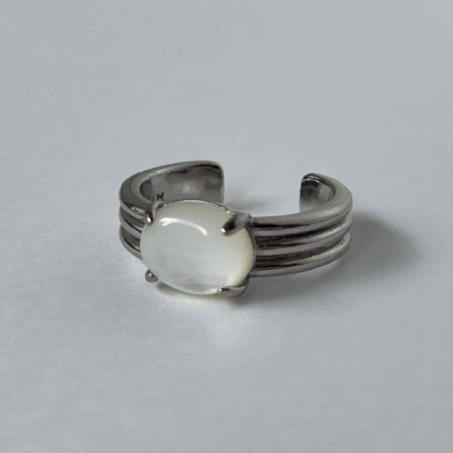 [ white shell ] trois silver