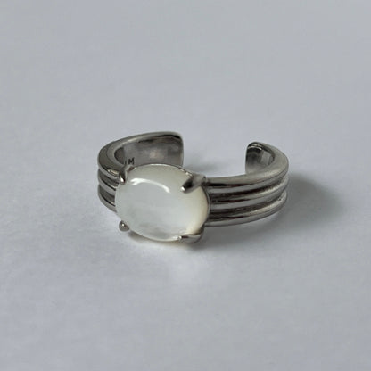 [ white shell ] trois silver