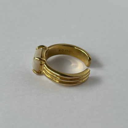 [ white shell ] trois gold