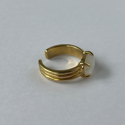 [ white shell ] trois gold