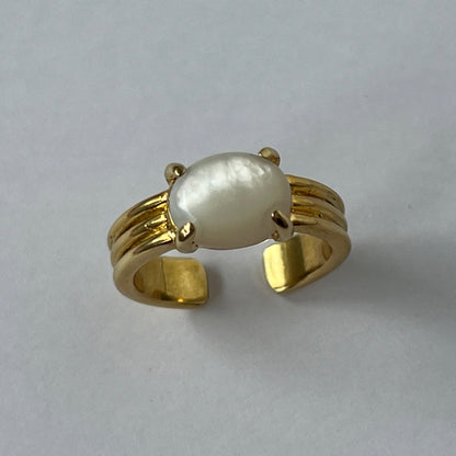 [ white shell ] trois gold