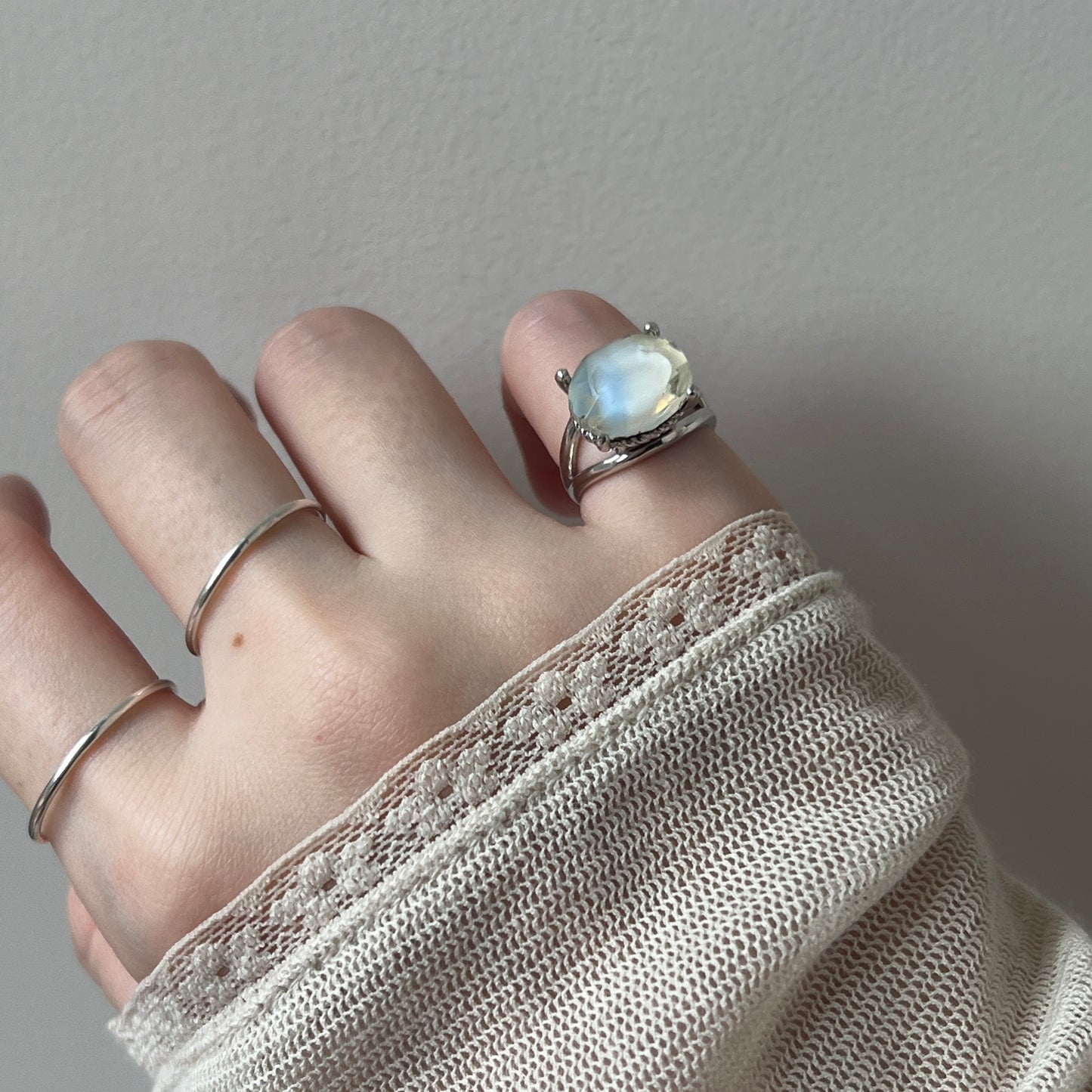 [ powder blue ] reine -pinky silver