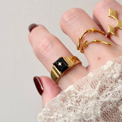 [ black onyx ] telescope gold