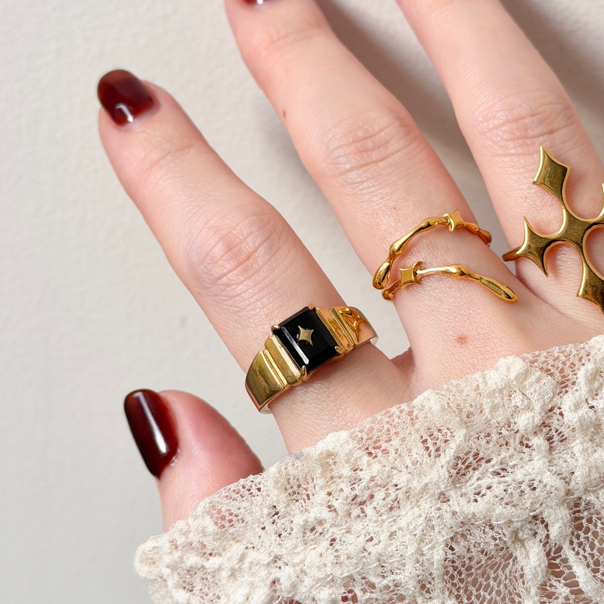 [ black onyx ] telescope gold