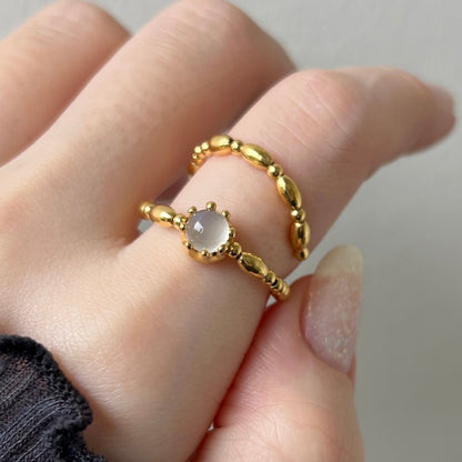[ royal blue moon stone ] sirius gold