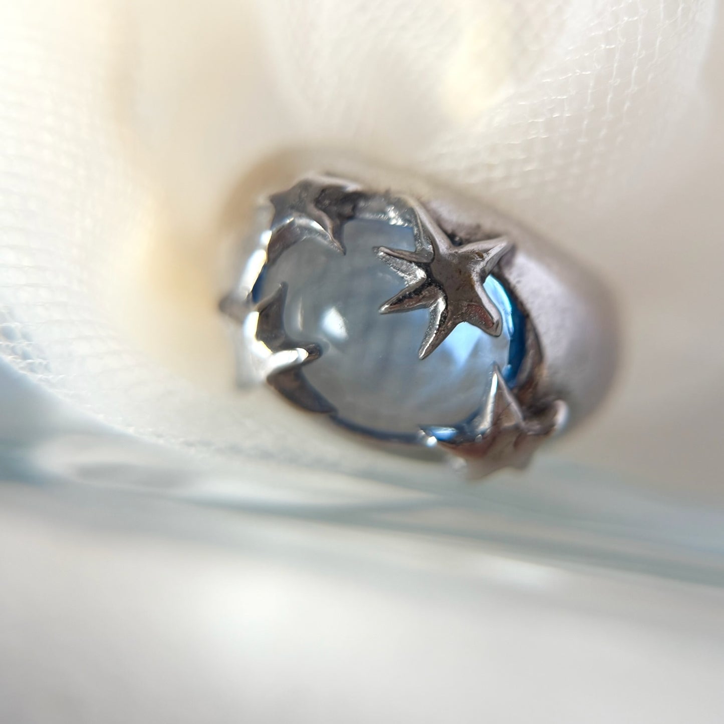 [ aqua ] twinkle ring silver