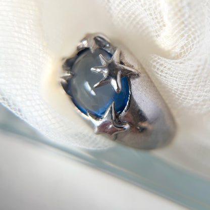 [ aqua ] twinkle ring silver