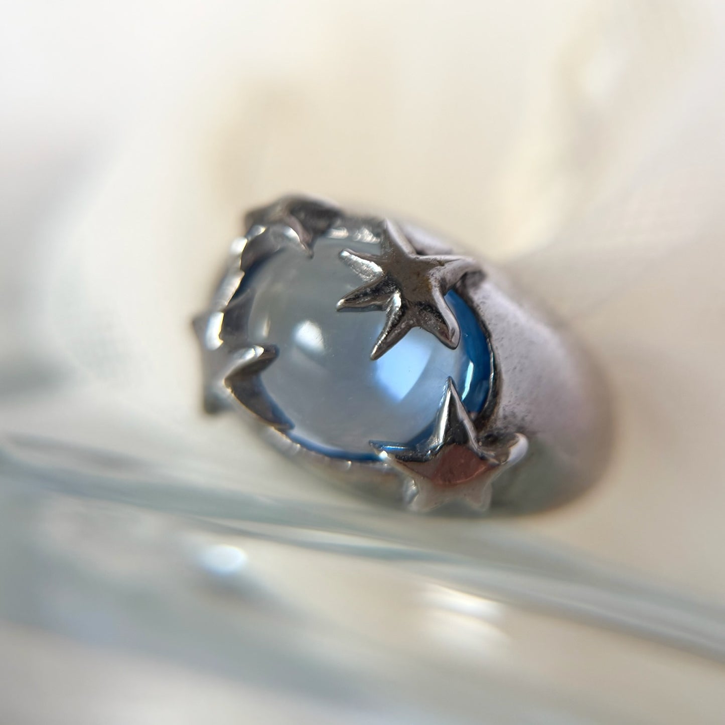 [ aqua ] twinkle ring silver